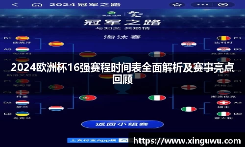 2024欧洲杯16强赛程时间表全面解析及赛事亮点回顾